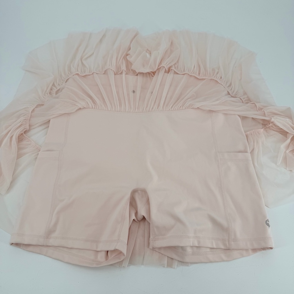 POPFLEX Blush Pink Tulle Skort - Picture 4 of 4